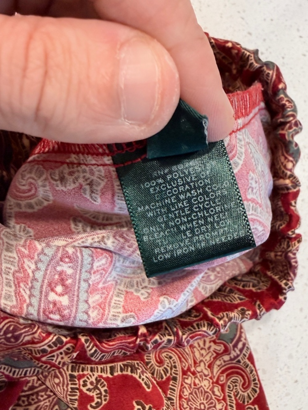 Lauren Ralph Lauren Paisley Pajama Set XL Old Money Dark Academia Luxe Lounge - Picture 13 of 14